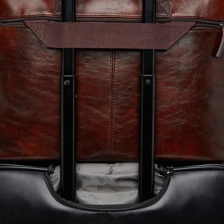 Herentassen|15.6 Inch Laptoptassen>Castelijn & Beerens Rien Laptoptas 15.6'' RFID cognac