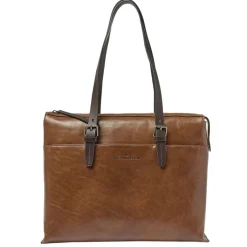 Laptop Schoudertassen|Leren Laptoptassen>Castelijn & Beerens Rien Laptop Shoulderbag 15.6" RFID natural