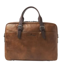 Herentassen|15.6 Inch Laptoptassen>Castelijn & Beerens Rien Laptoptas 15.6'' RFID natural