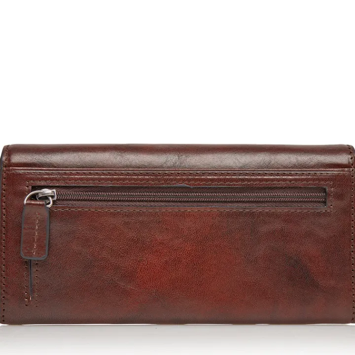 Rfid Portemonnees|Leren Portemonnees>Castelijn & Beerens Rien Ladieswallet RFID cognac