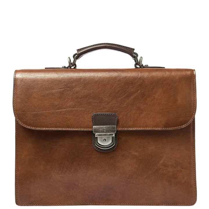 Herentassen|Laptop Schoudertassen>Castelijn & Beerens Rien Laptopbag 13.3" RFID natural