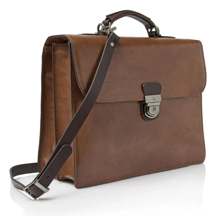 Herentassen|Laptop Schoudertassen>Castelijn & Beerens Rien Laptopbag 13.3" RFID natural