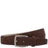 Riemen>Castelijn & Beerens Suede Herenriem mocca