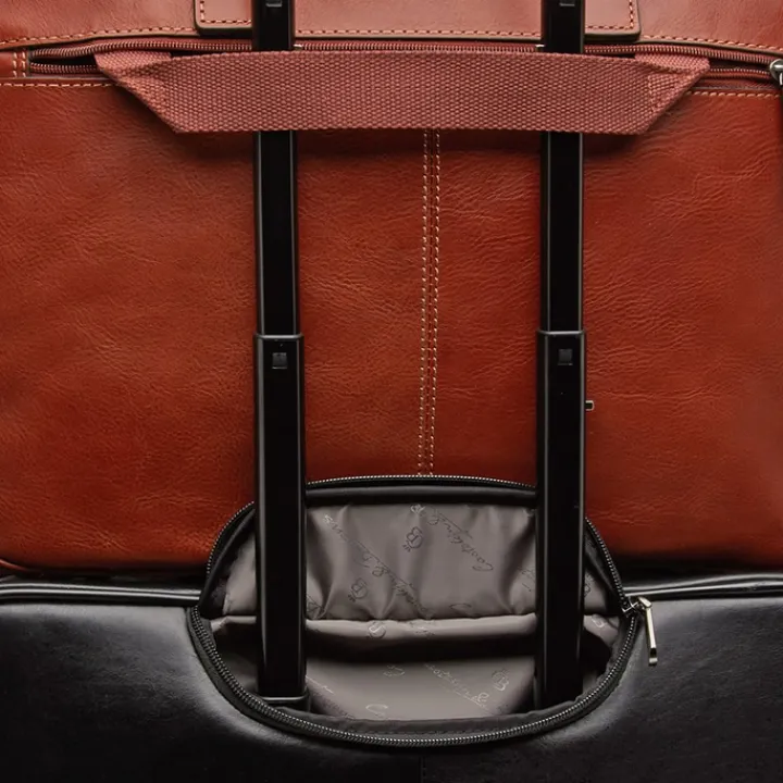 Aktetassen|Herentassen>Castelijn & Beerens Verona Business Laptoptas 15.6" licht bruin