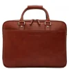 Herentassen|15.6 Inch Laptoptassen>Castelijn & Beerens Verona Business Laptoptas 15.6" licht bruin