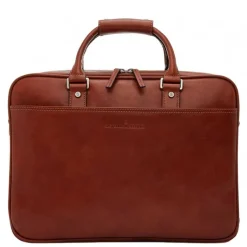 Herentassen|15.6 Inch Laptoptassen>Castelijn & Beerens Verona Business Laptoptas 15.6" licht bruin