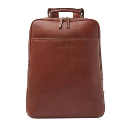 15.6 Inch Laptoptassen|Leren Laptoptassen>Castelijn & Beerens Verona Laptop Rugzak 15.6'' + tablet RFID lichtbruin
