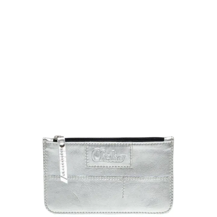 Leren Portemonnees>Chabo Cards & Coins Wallet silver