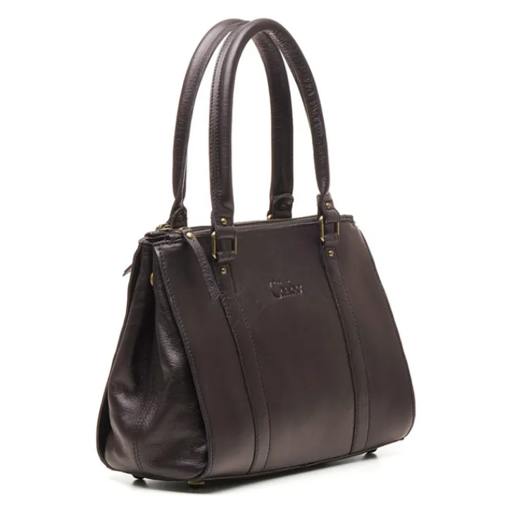Schoudertassen|Handtassen>Chabo Como Classic chocolate