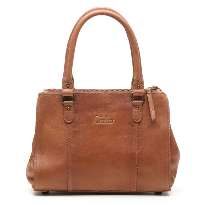 Schoudertassen|Handtassen>Chabo Como Classic Hair-on camel