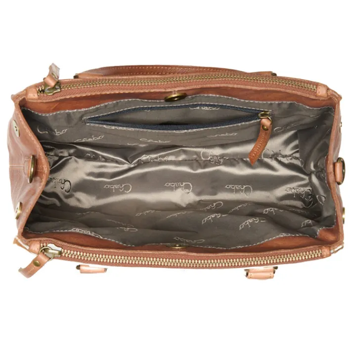 Schoudertassen|Handtassen>Chabo Como Classic Hair-on camel