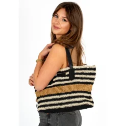Shoppers|Fashion Tassen>Chabo Raffia Shopper Capri multi