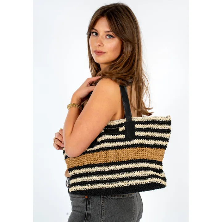 Shoppers|Fashion Tassen>Chabo Raffia Shopper Capri multi