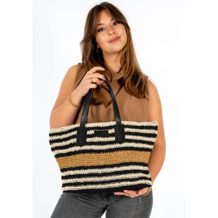 Shoppers|Fashion Tassen>Chabo Raffia Shopper Capri multi
