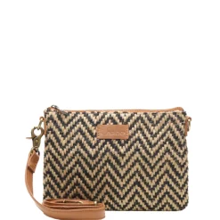 Schoudertassen|Crossbody>Chabo Romio Jaquard Crossbody cognac