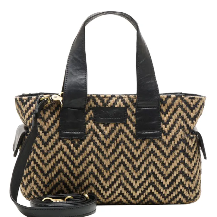 Schoudertassen|Handtassen>Chabo Romio Jaquard Handbag black