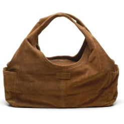 Schoudertassen|Fashion Tassen>Chabo Suede Sophie Mini Shopper light cognac