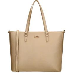 Schoudertassen|Fashion Tassen>Charm London Birmingham II Shoulderbag 15.6" light gold