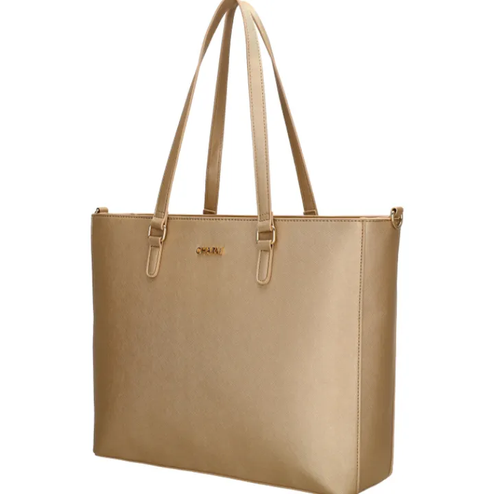 Schoudertassen|Fashion Tassen>Charm London Birmingham II Shoulderbag 15.6" light gold