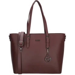 Dames Schooltassen|Schooltas Shoppers>Charm London Birmingham Shopper red