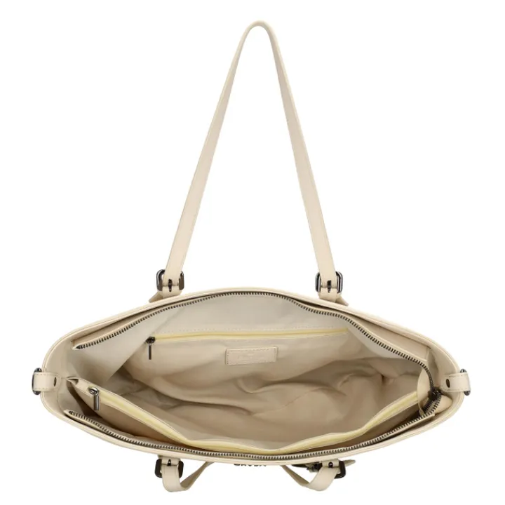 Shoppers|Schoudertassen>Charm London Birmingham Shopper creme