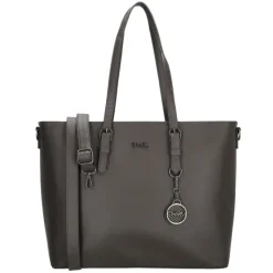 Dames Schooltassen|Schooltas Shoppers>Charm London Birmingham Shopper grey