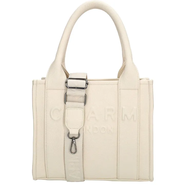 Schoudertassen|Handtassen>Charm London Bond Handbag broken white