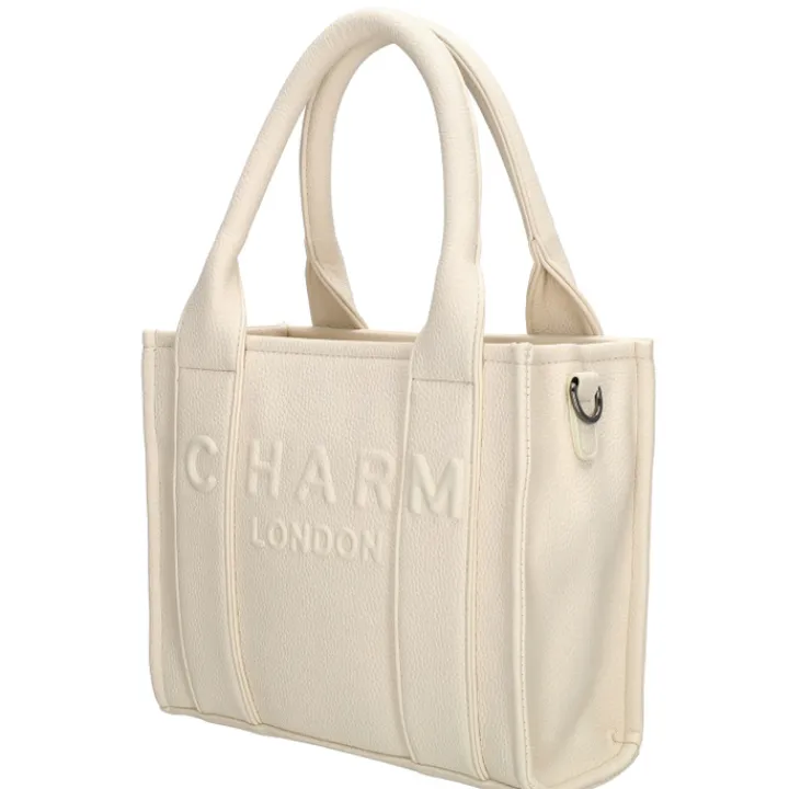 Schoudertassen|Handtassen>Charm London Bond Handbag broken white