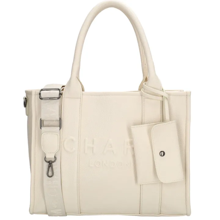 Shoppers|Schoudertassen>Charm London Bond Shopper broken white