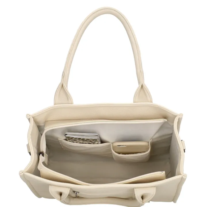 Shoppers|Schoudertassen>Charm London Bond Shopper broken white
