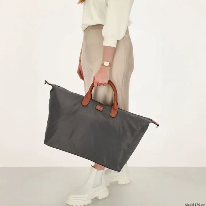 Dames Reistassen|Weekendtassen>Charm London Buckingham Duffle grey