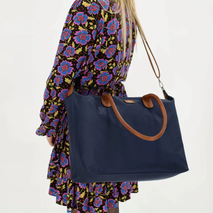 Dames Schooltassen|Schooltas Shoppers>Charm London Buckingham Laptopbag blue
