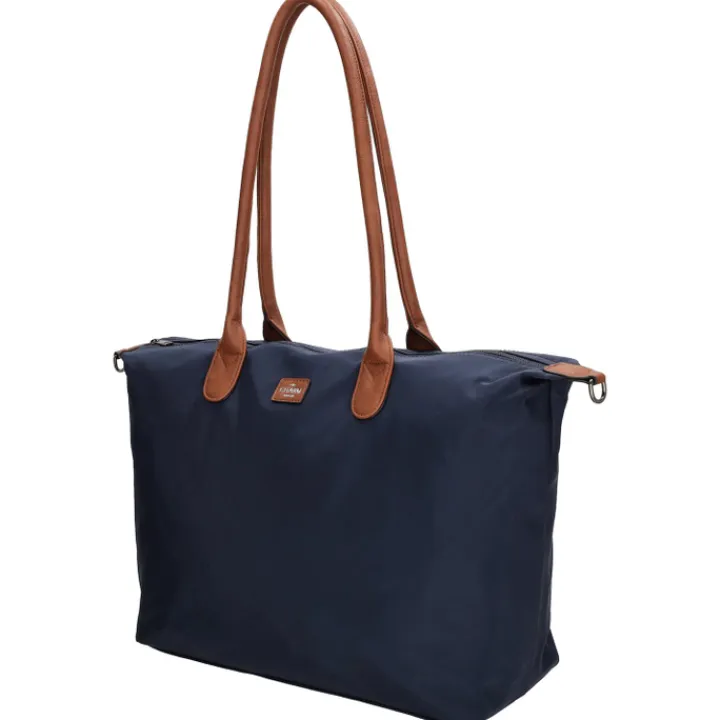 Dames Schooltassen|Schooltas Shoppers>Charm London Buckingham Laptopbag blue