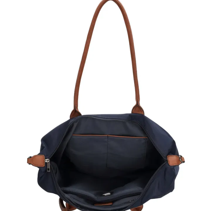 Dames Schooltassen|Schooltas Shoppers>Charm London Buckingham Laptopbag blue