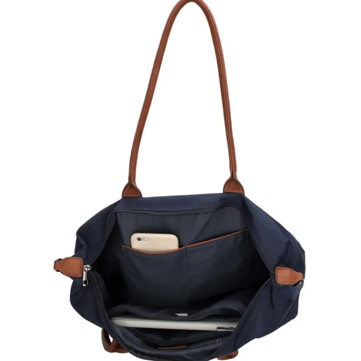 Dames Schooltassen|Schooltas Shoppers>Charm London Buckingham Laptopbag blue