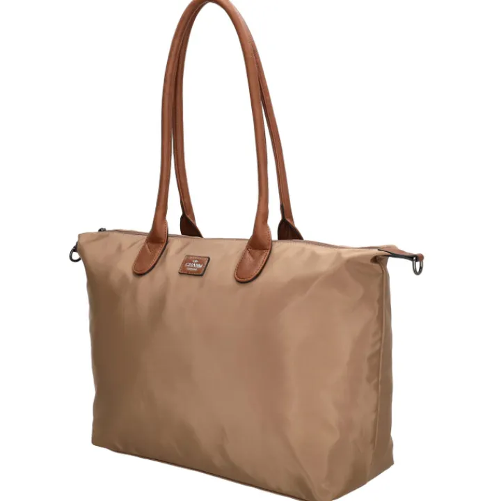 Dames Schooltassen|Schooltas Shoppers>Charm London Buckingham Laptopbag taupe