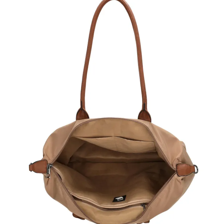 Dames Schooltassen|Schooltas Shoppers>Charm London Buckingham Laptopbag taupe