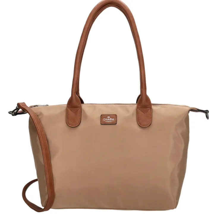 Shoppers|Schoudertassen>Charm London Buckingham Shopper taupe