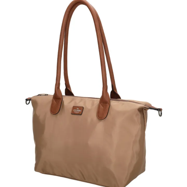 Shoppers|Schoudertassen>Charm London Buckingham Shopper taupe