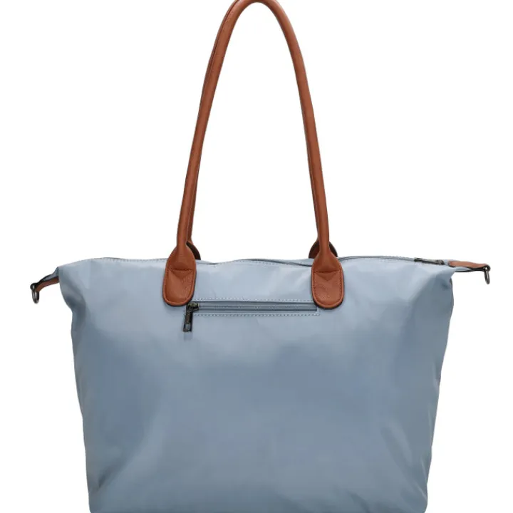 Dames Schooltassen|Schooltas Shoppers>Charm London Buckingham Shoulderbag steelblue