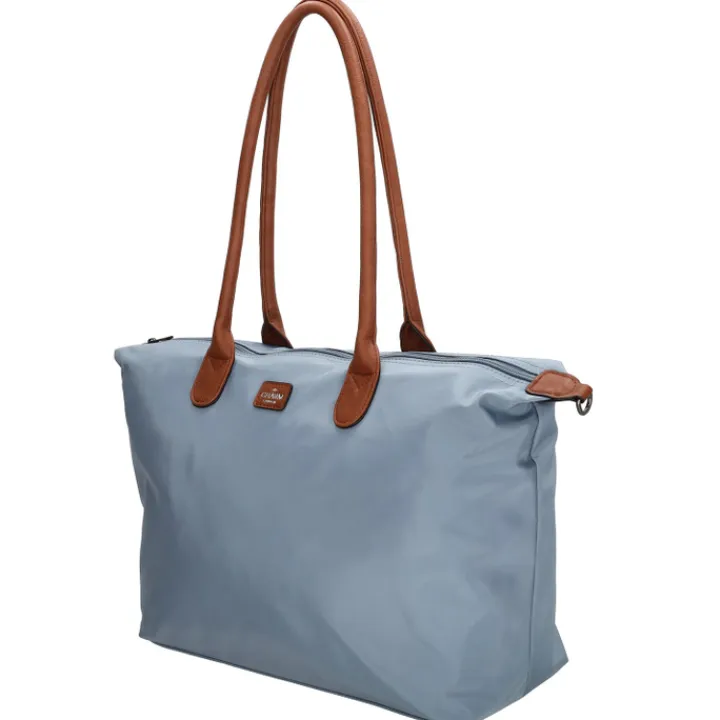 Dames Schooltassen|Schooltas Shoppers>Charm London Buckingham Shoulderbag steelblue