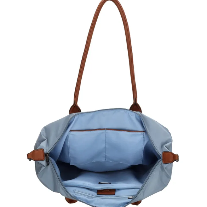 Dames Schooltassen|Schooltas Shoppers>Charm London Buckingham Shoulderbag steelblue