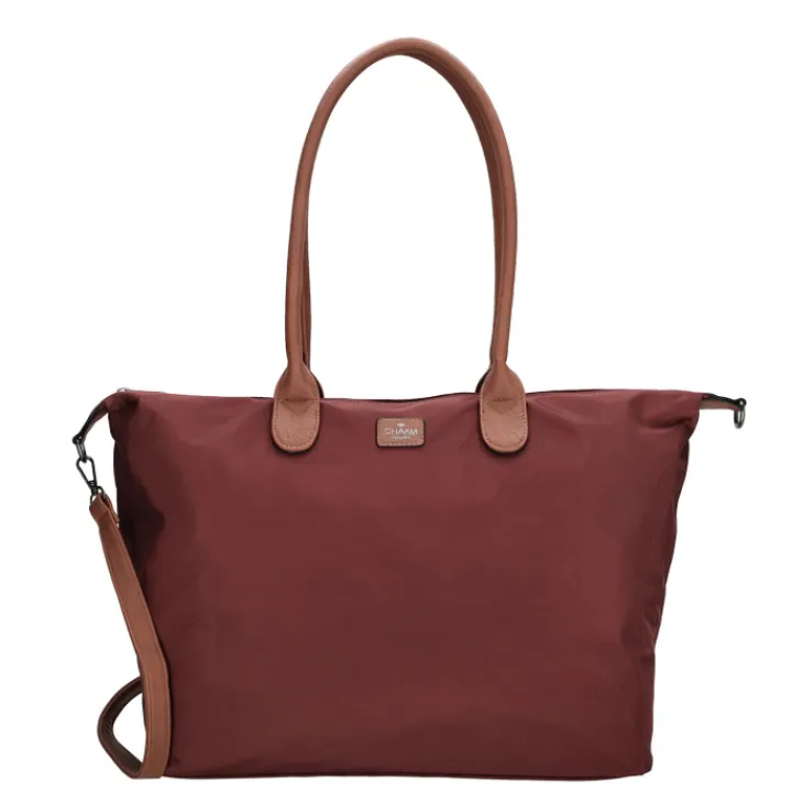 Dames Schooltassen|Schooltas Shoppers>Charm London Buckingham Shoulderbag red