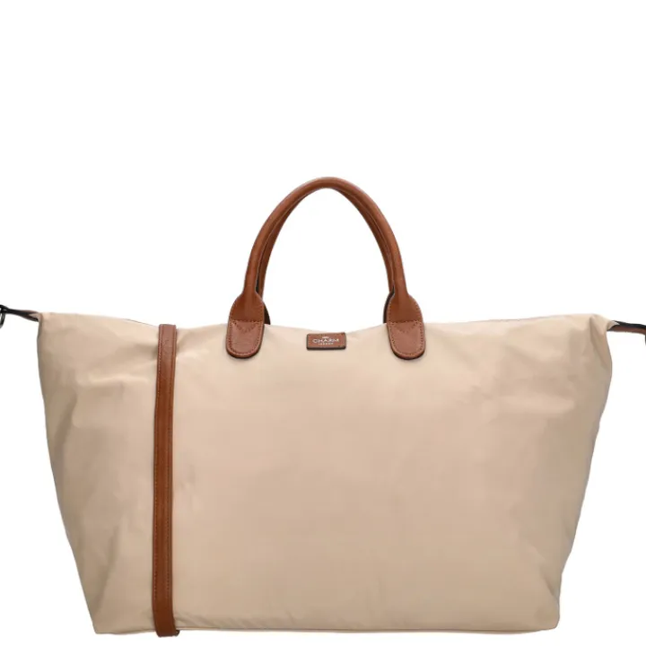 Dames Reistassen|Weekendtassen>Charm London Buckingham Travelbag sand