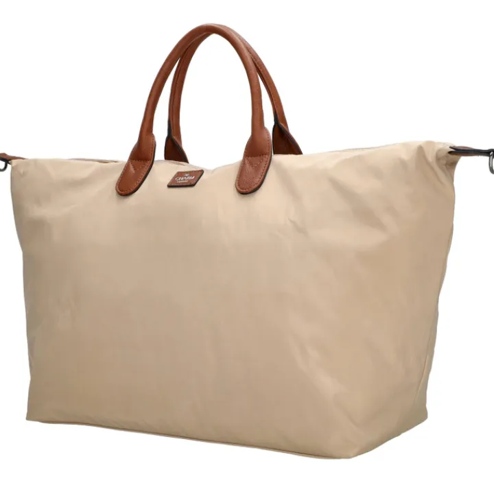 Dames Reistassen|Weekendtassen>Charm London Buckingham Travelbag sand