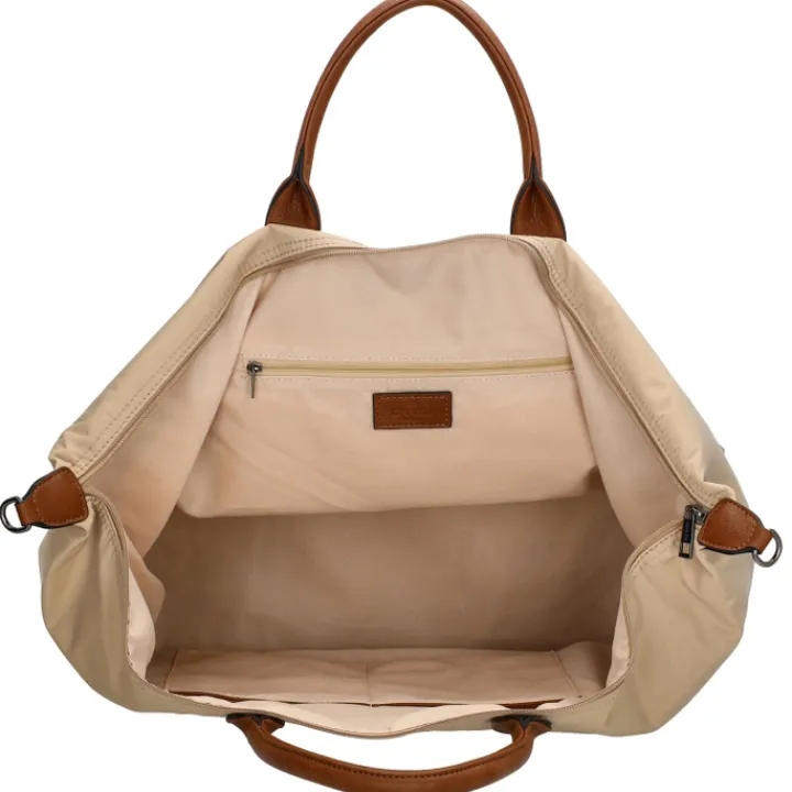 Dames Reistassen|Weekendtassen>Charm London Buckingham Travelbag sand