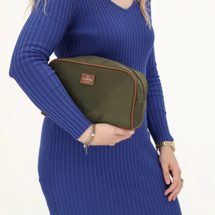 Toilettassen>Charm London Buckingham Toiletbag olivegreen