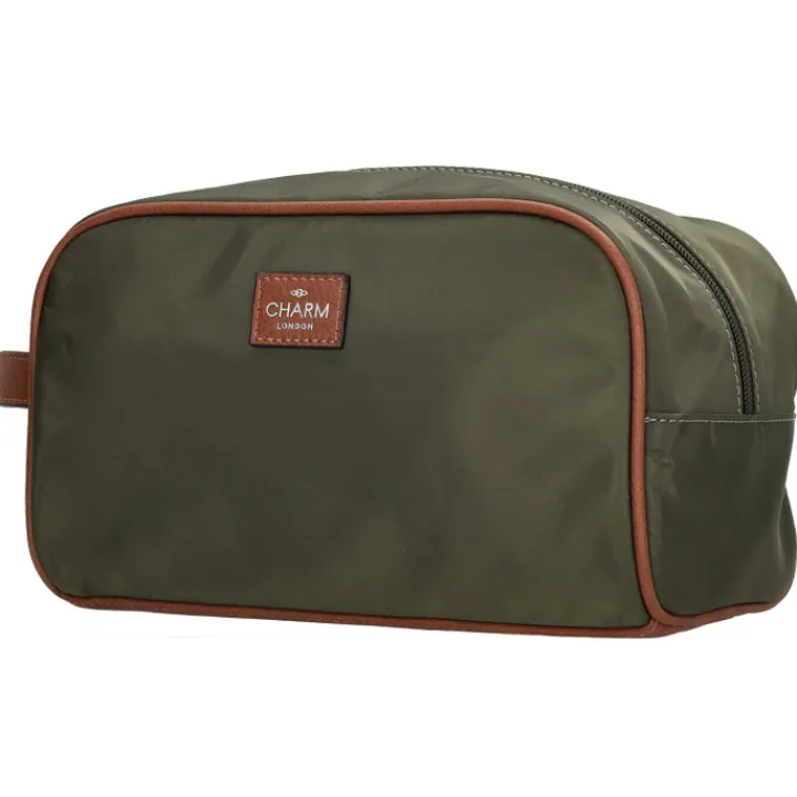 Toilettassen>Charm London Buckingham Toiletbag olivegreen