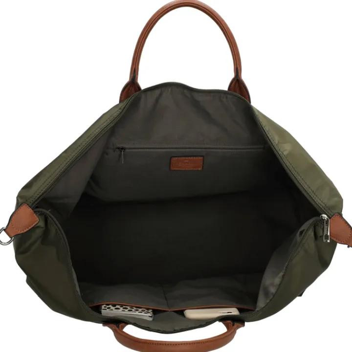 Dames Reistassen|Weekendtassen>Charm London Buckingham Travelbag olivegreen
