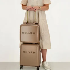 Beautycases>Charm London Capetown Beautycase taupe